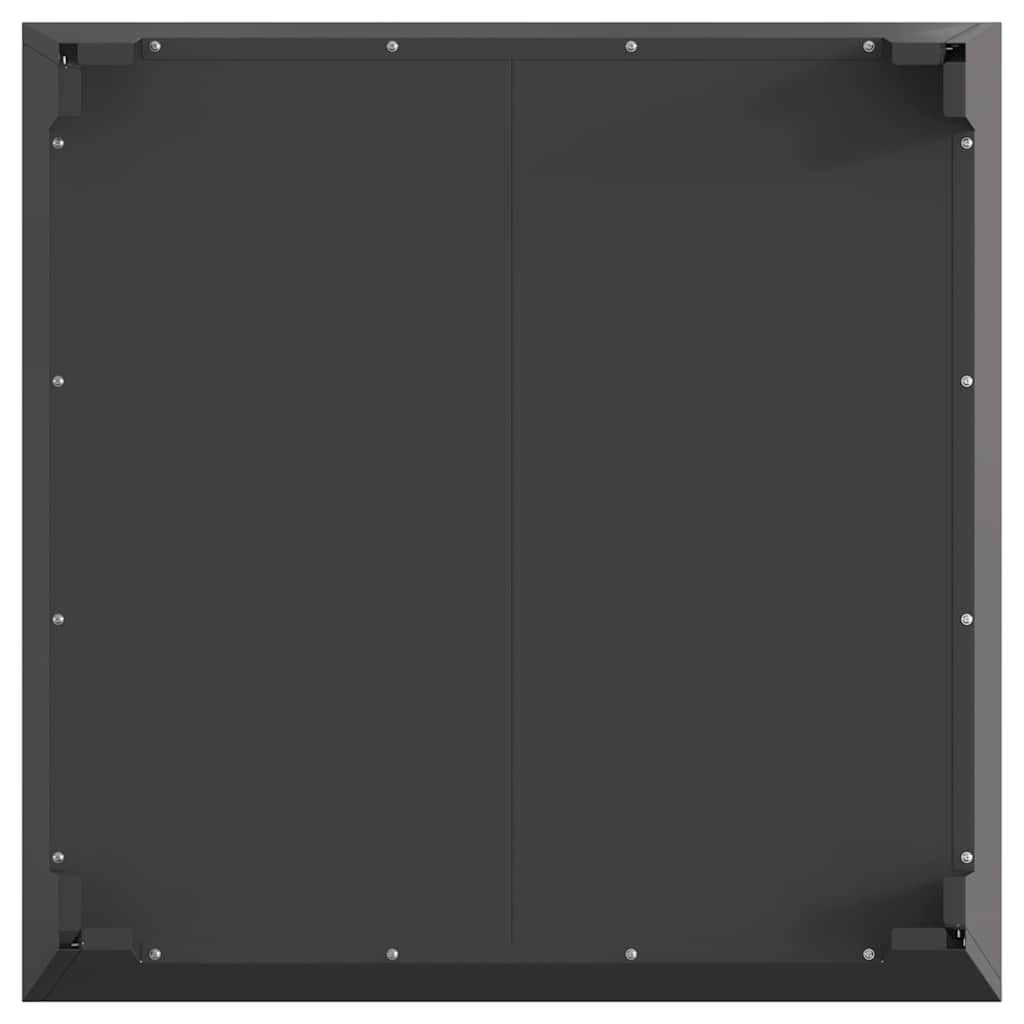 Fire Pit Preto 80 x 80 x 43 cm Aço