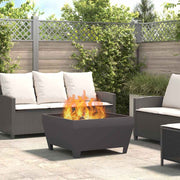 Fire Pit Preto 80 x 80 x 43 cm Aço