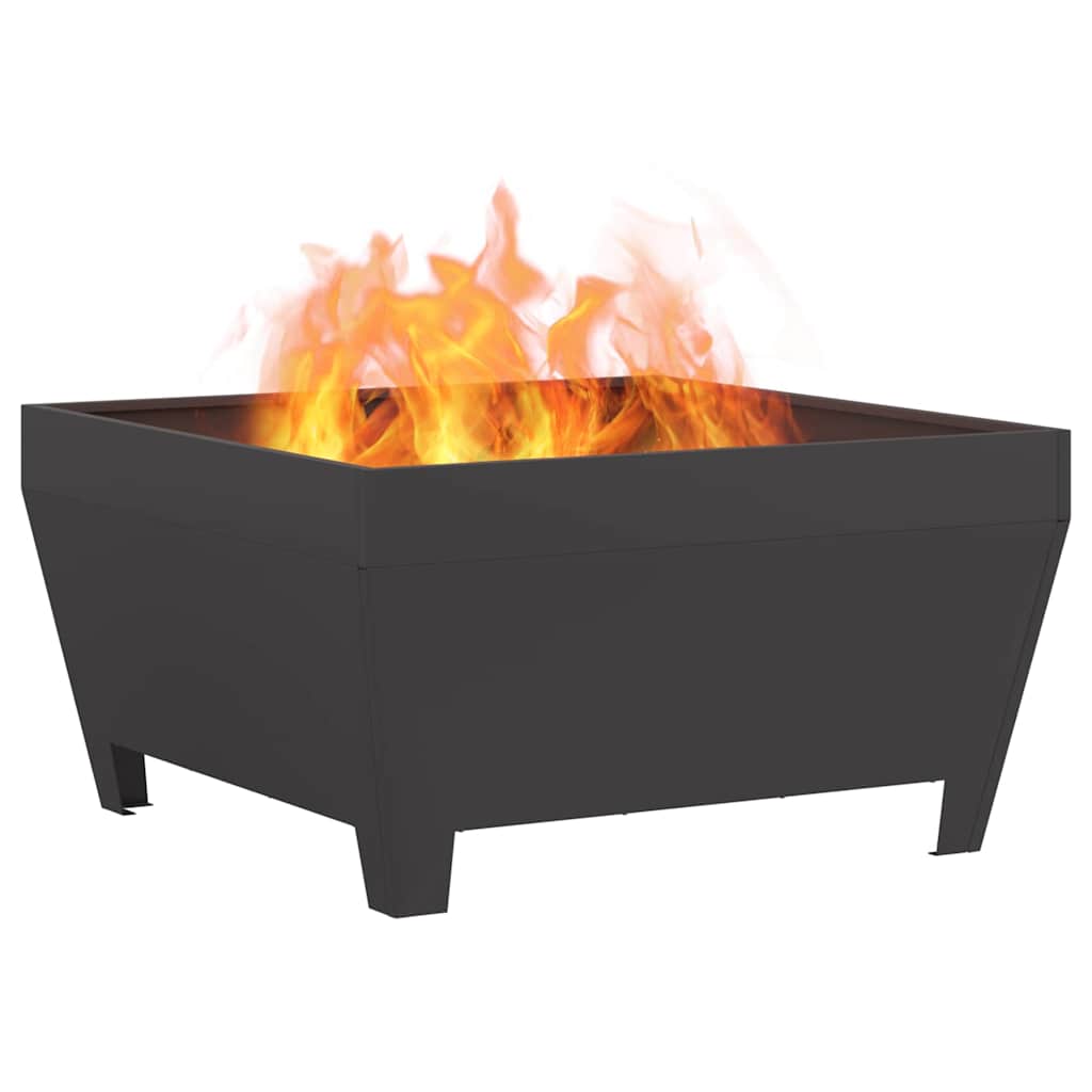 Fire Pit Preto 80 x 80 x 43 cm Aço
