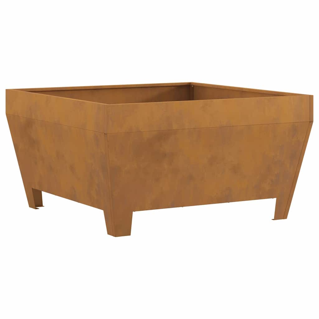 Fire Pit Castanho 80 x 80 x 43 cm Aço