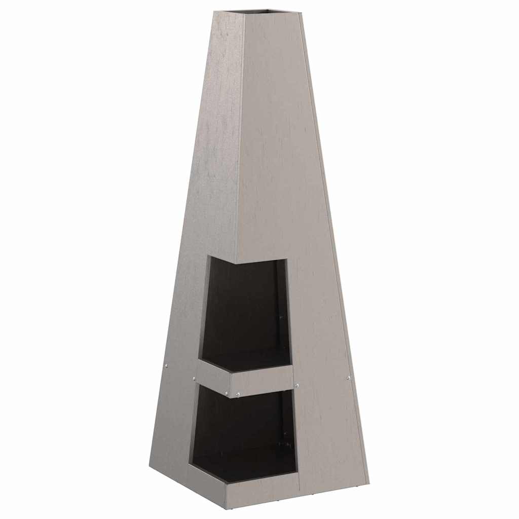 Fire Pit Castanho 35 x 35 x 100 cm Aço