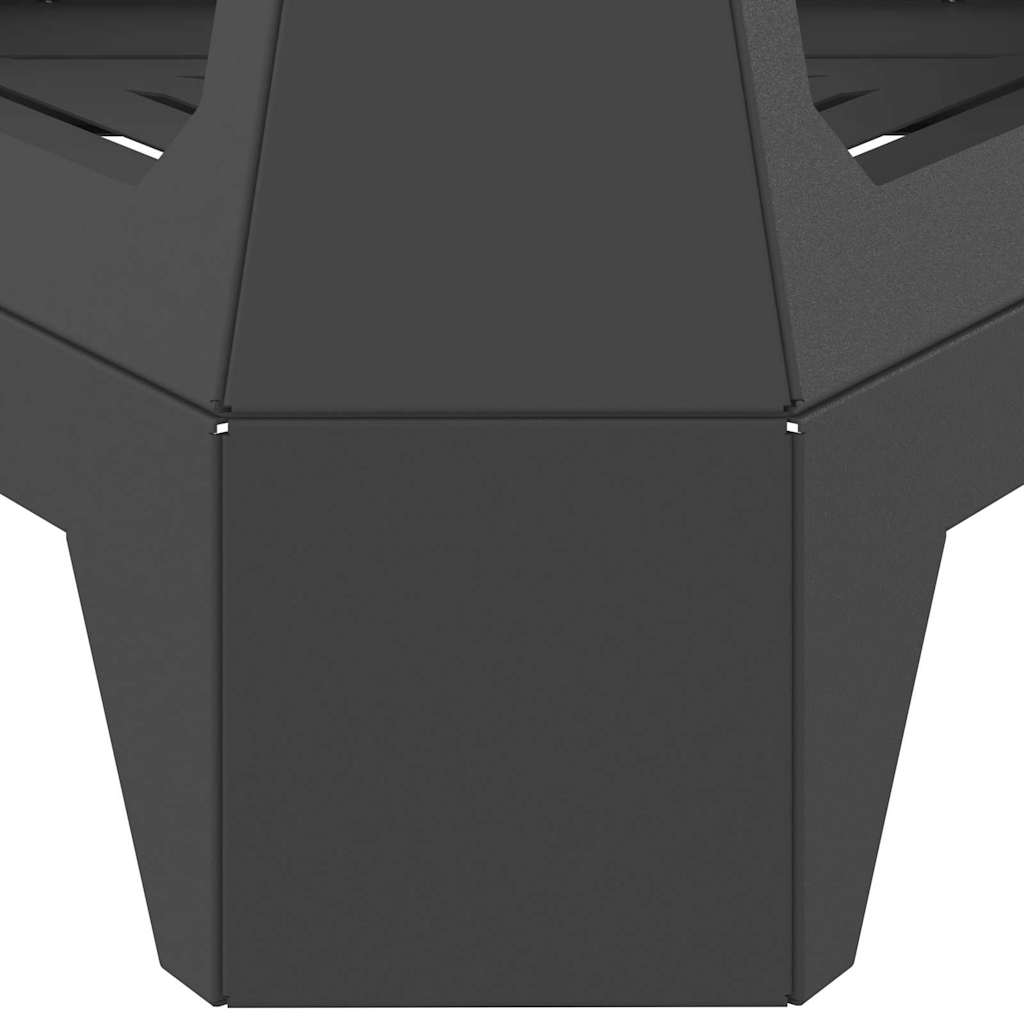 Fire Pit Preto 50 x 43 x 52 cm Aço