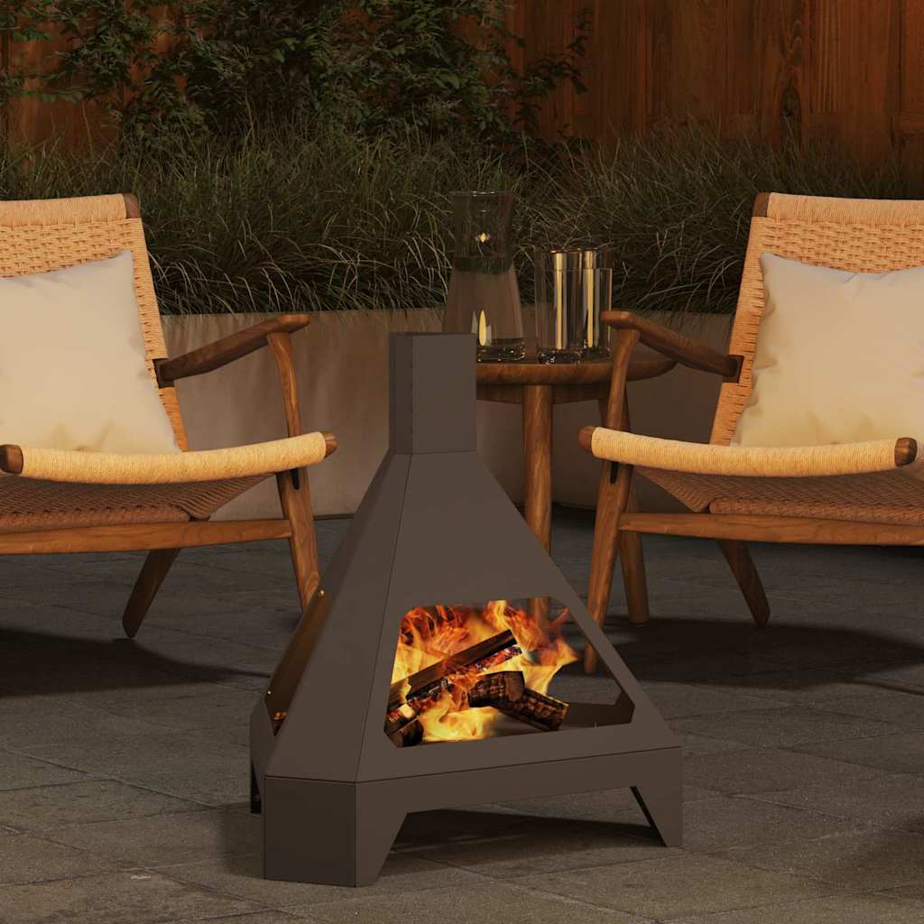 Fire Pit Preto 50 x 43 x 52 cm Aço