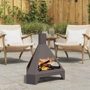 Fire Pit Preto 50 x 43 x 52 cm Aço