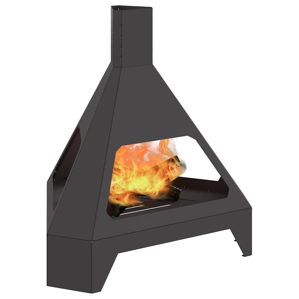 Fire Pit Preto 50 x 43 x 52 cm Aço