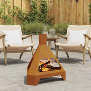 Fire Pit Castanho 50 x 43 x 52 cm Aço