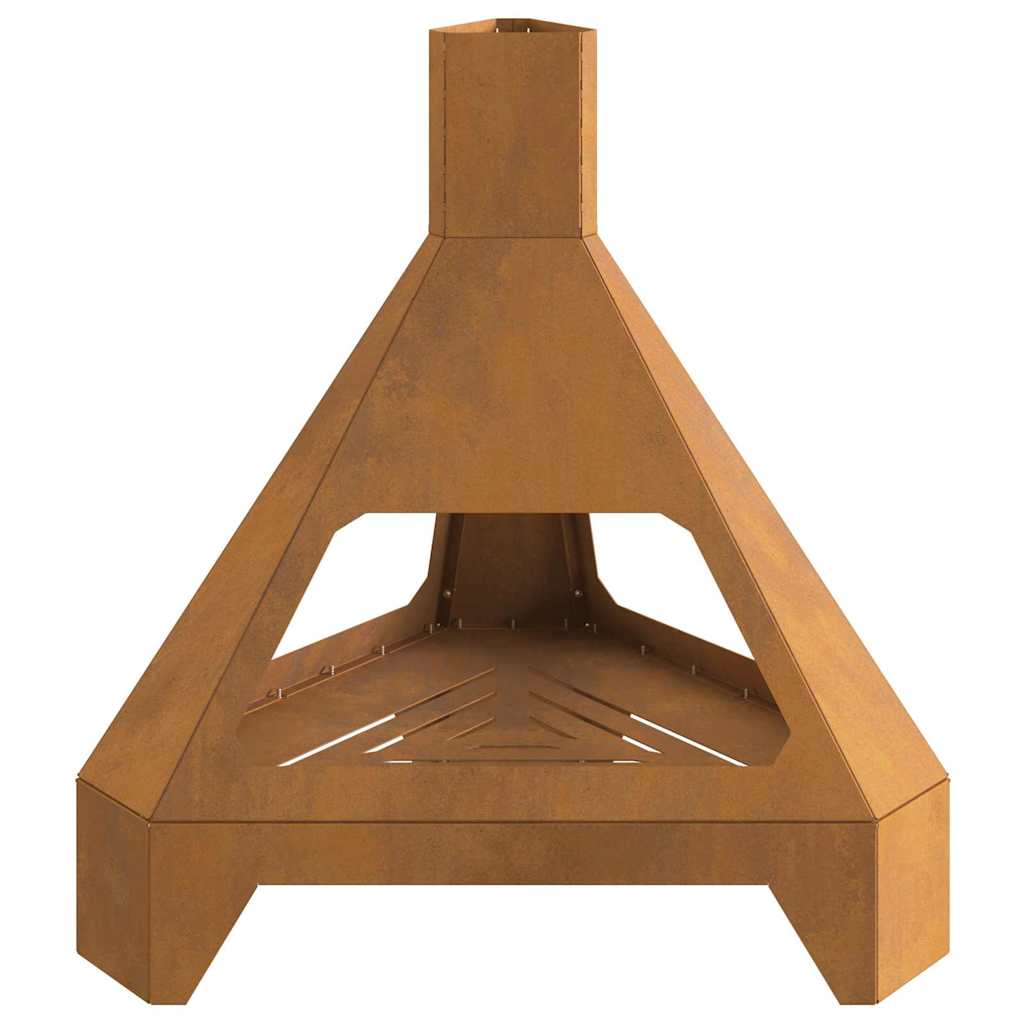 Fire Pit Castanho 50 x 43 x 52 cm Aço