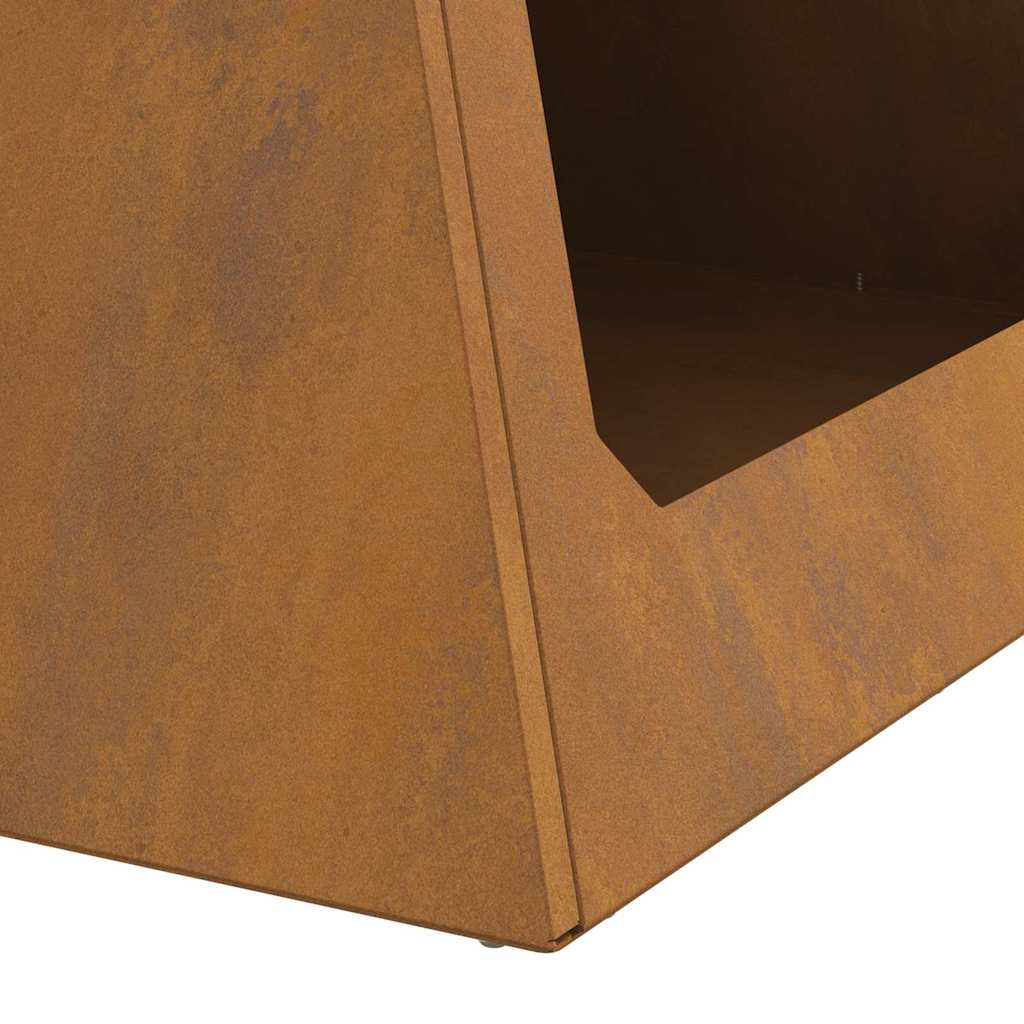 Fire Pit Castanho 50 x 50 x 51 cm Aço corten