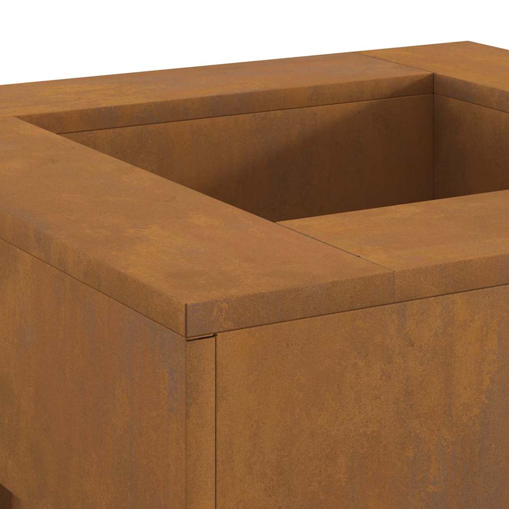 Fire Pit Castanho 60 x 60 x 30 cm Aço