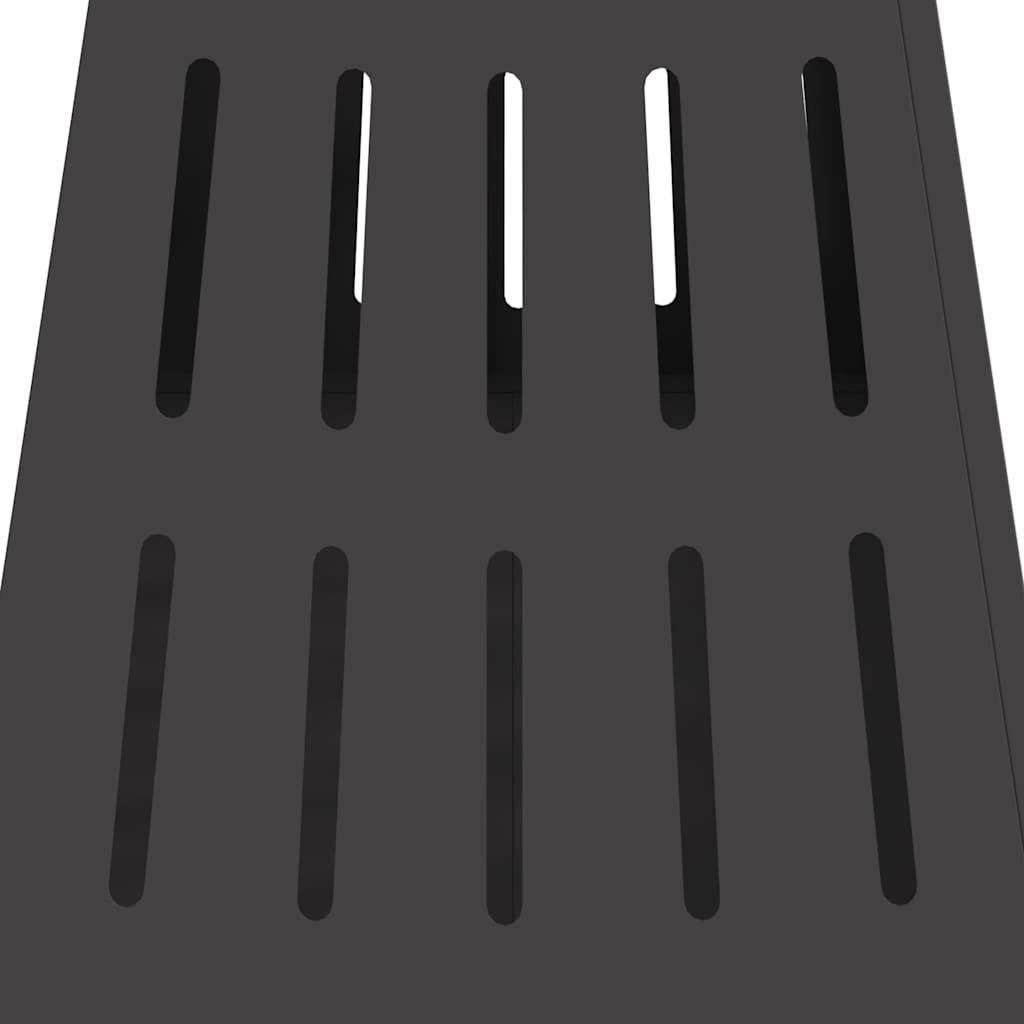 Fire Pit Preto 50 x 50 x 70 cm Aço laminado a frio