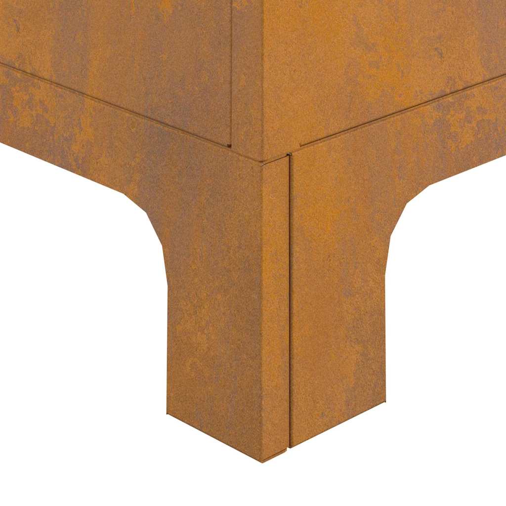 Fire Pit Castanho 50 x 50 x 70 cm Aço corten