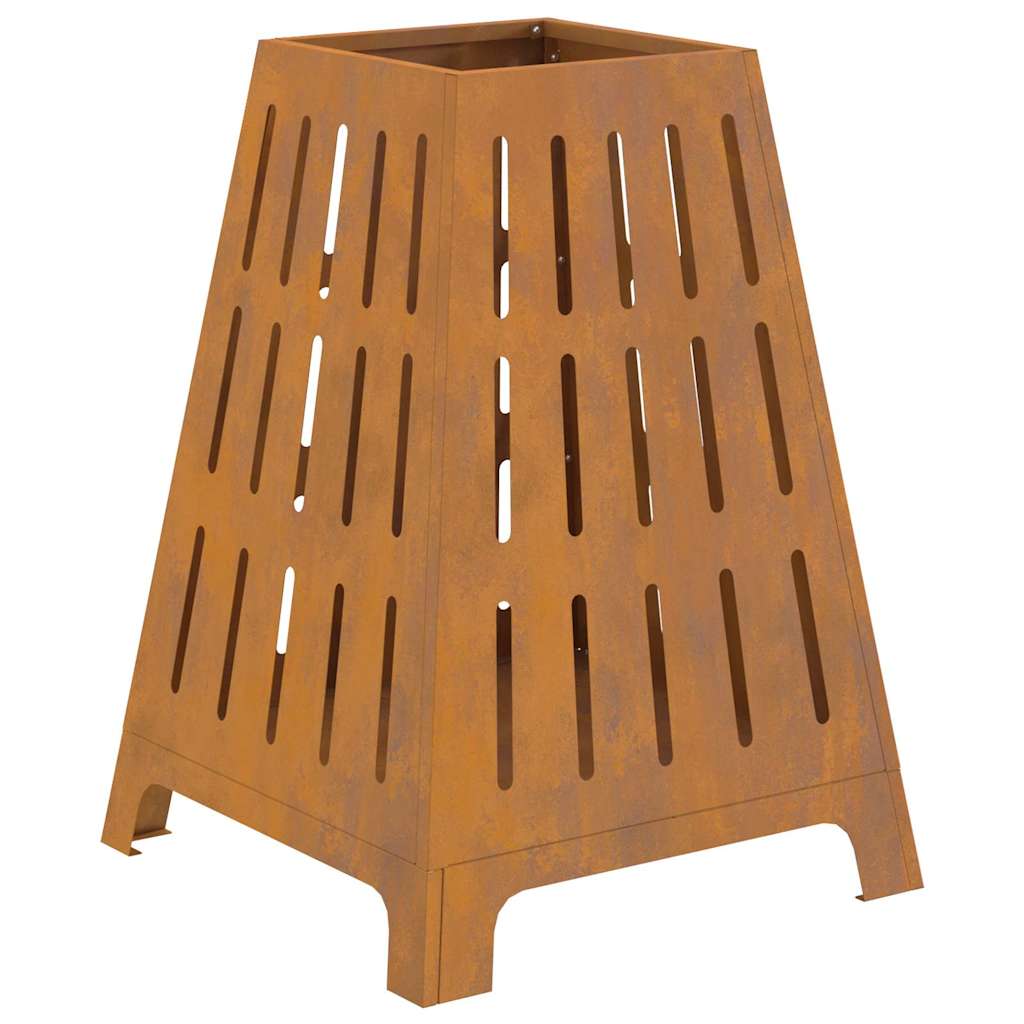 Fire Pit Castanho 50 x 50 x 70 cm Aço corten