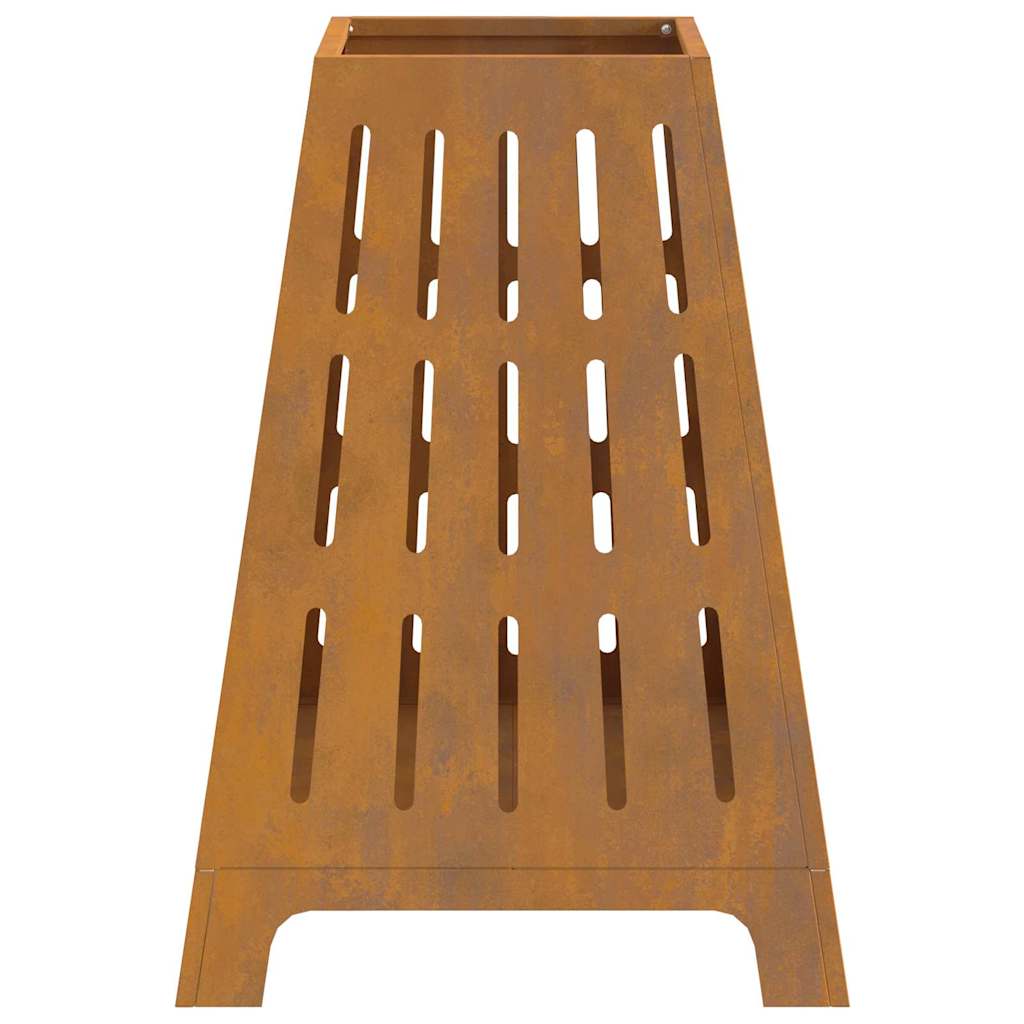 Fire Pit Castanho 50 x 50 x 70 cm Aço corten