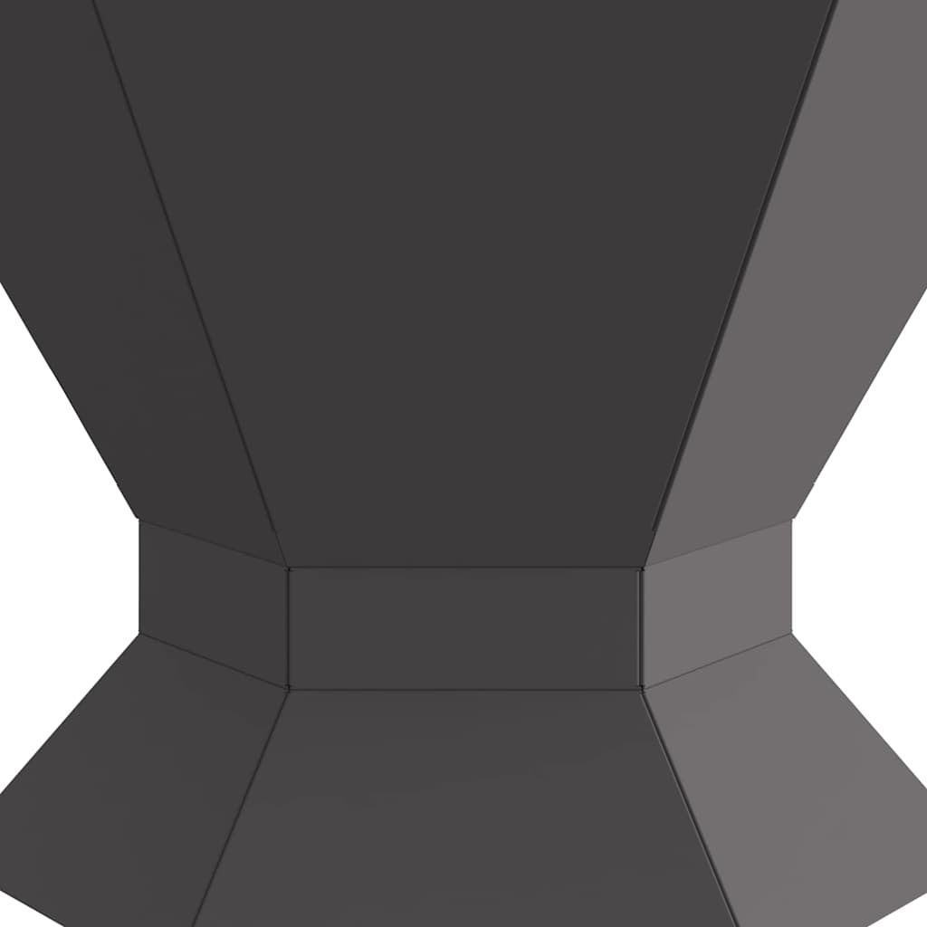 Fire Pit Preto 50 x 50 x 40 cm Aço