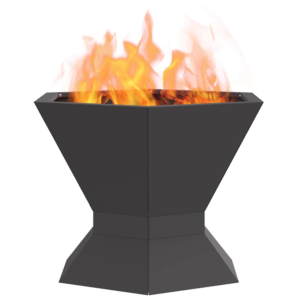 Fire Pit Preto 50 x 50 x 40 cm Aço