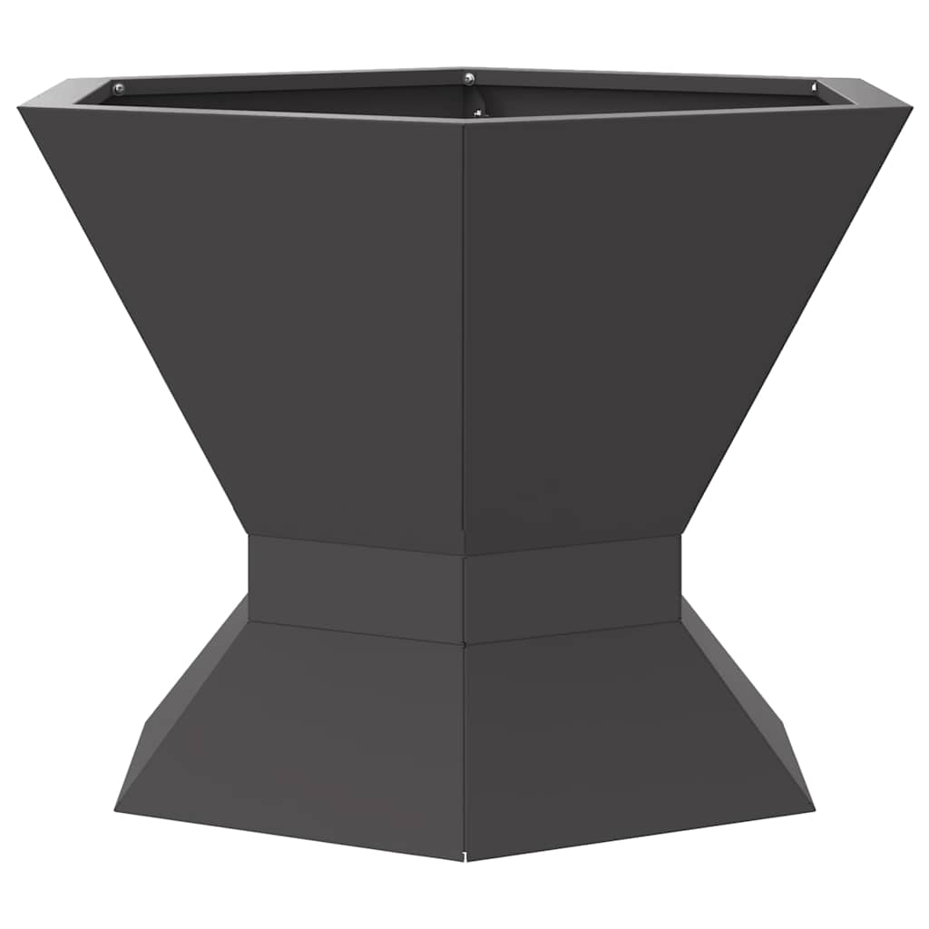 Fire Pit Preto 50 x 50 x 40 cm Aço