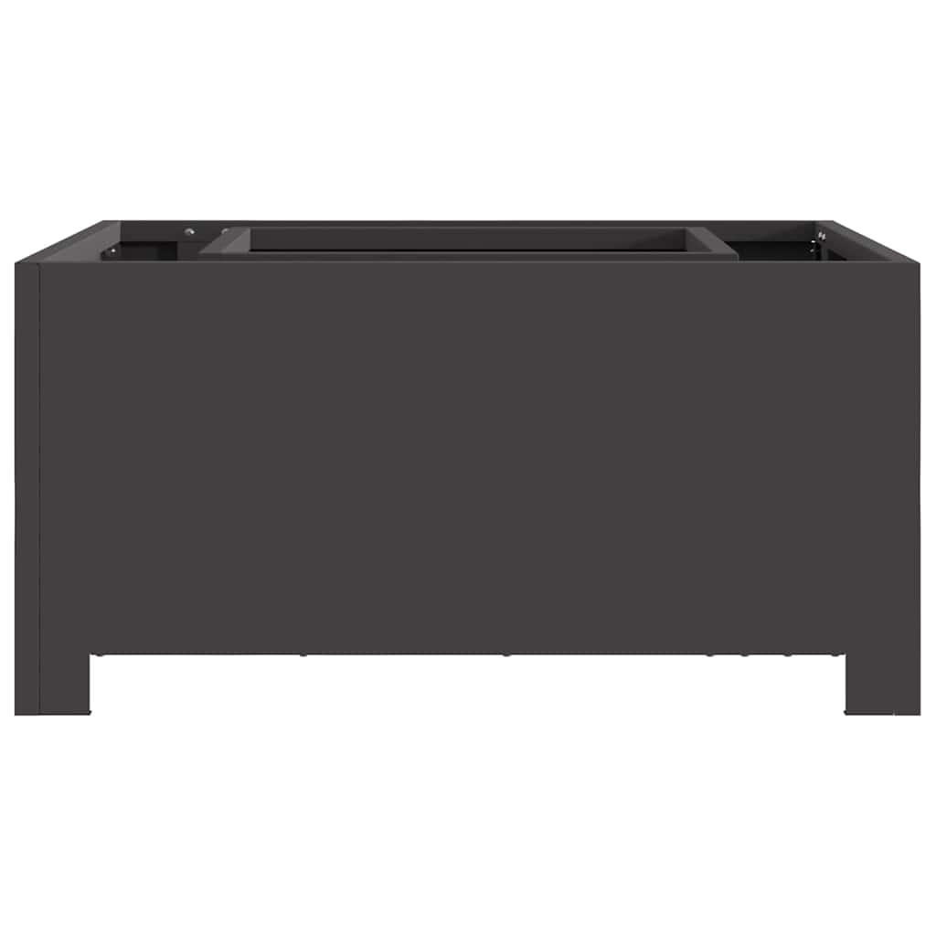 Fire Pit Preto 60 x 60 x 30 cm Aço