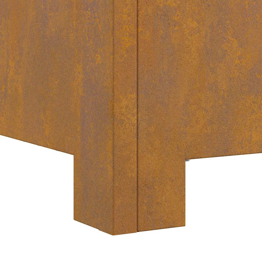 Fire Pit Castanho 60 x 60 x 30 cm Aço