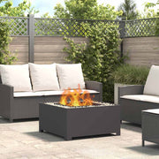 Fire Pit Preto 80 x 80 x 40 cm Aço laminado a frio