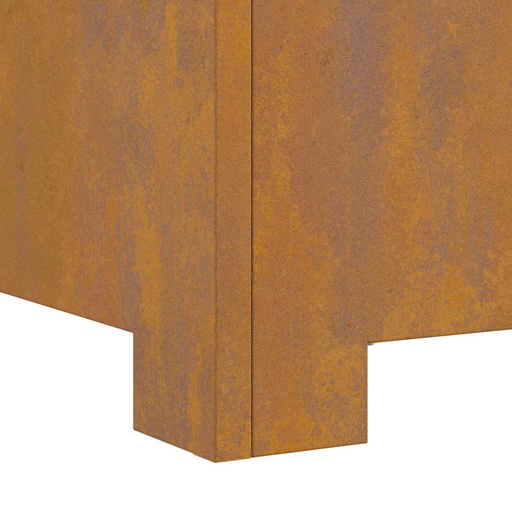 Fire Pit Castanho 80 x 80 x 40 cm Aço corten