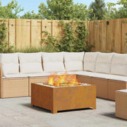 Fire Pit Castanho 80 x 80 x 40 cm Aço corten