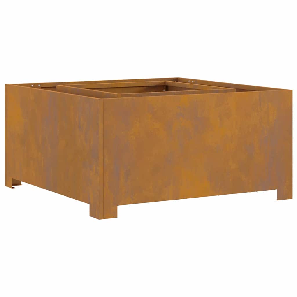 Fire Pit Castanho 80 x 80 x 40 cm Aço corten