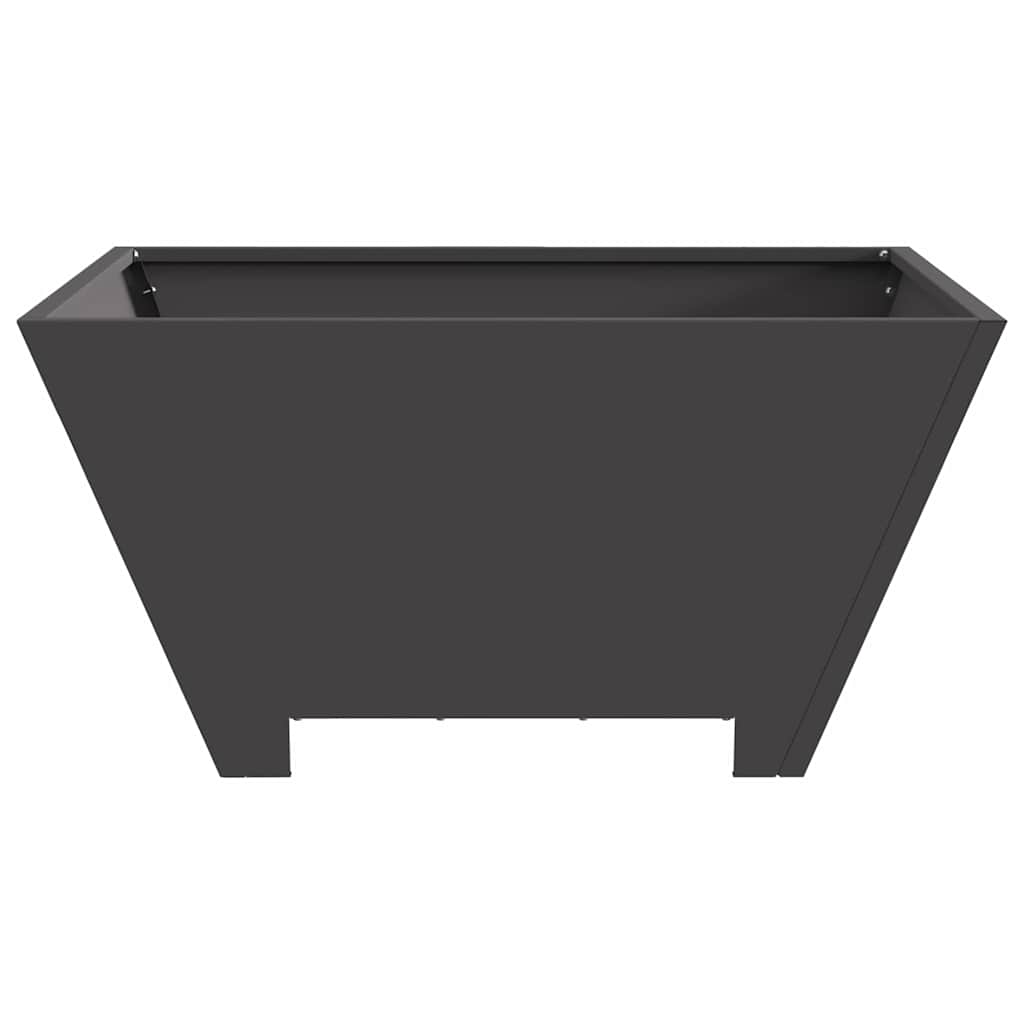 Fire Pit Preto 60 x 60 x 30 cm Aço