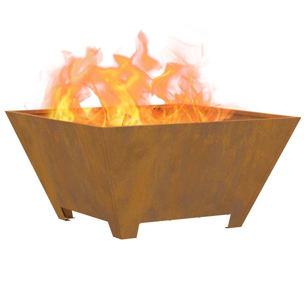 Fire Pit Castanho 60 x 60 x 30 cm Aço