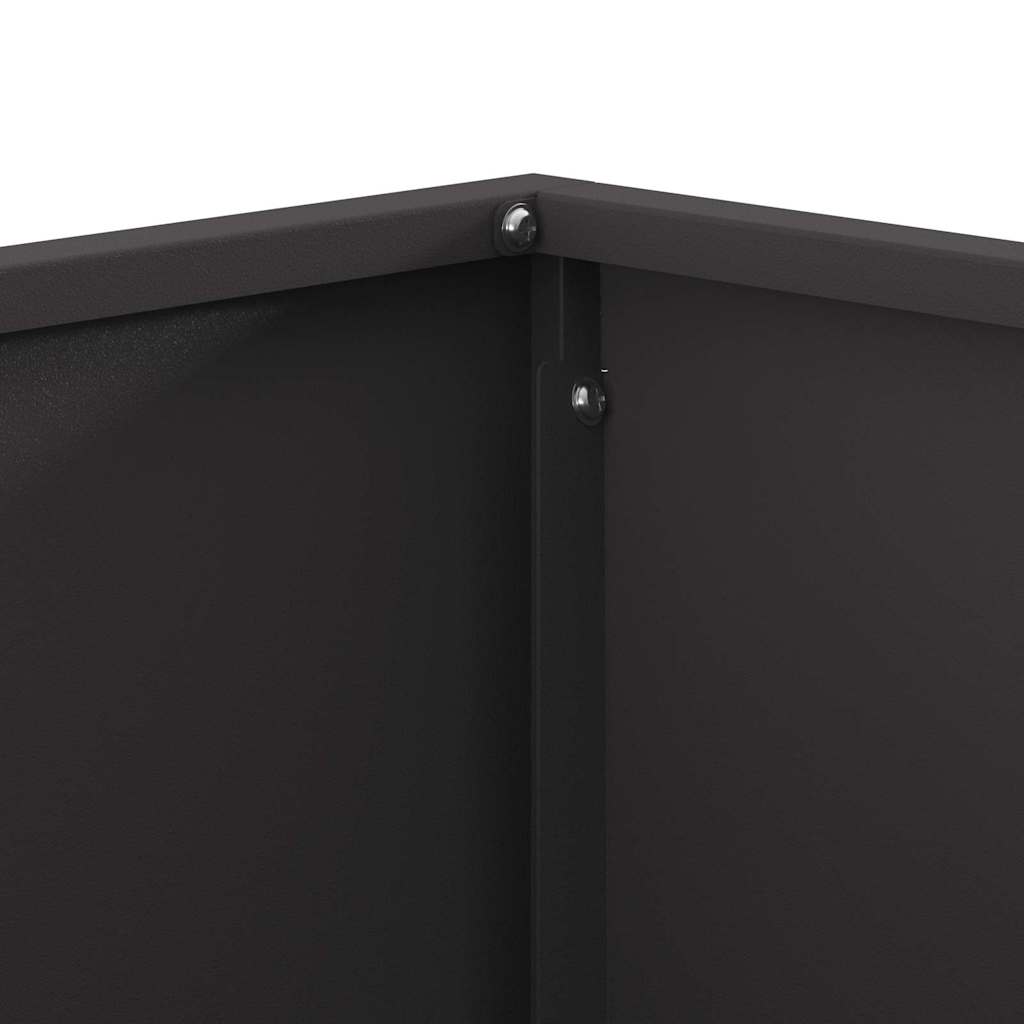 Fire Pit Preto 80 x 80 x 40 cm Aço