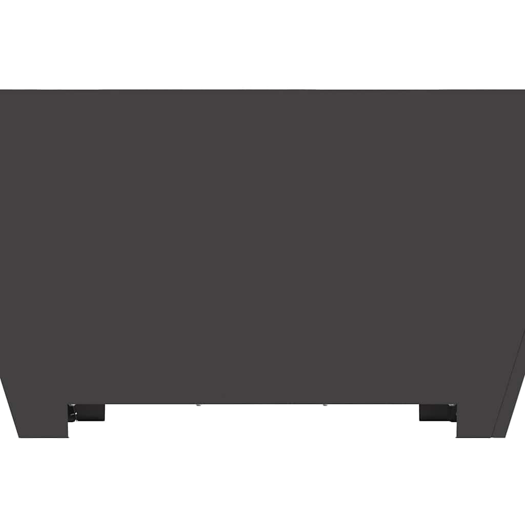 Fire Pit Preto 80 x 80 x 40 cm Aço