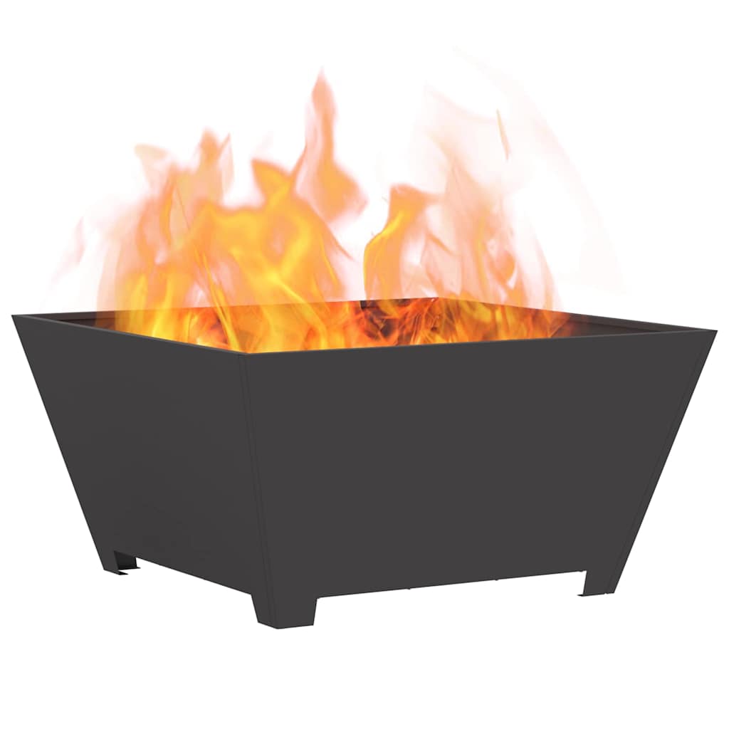 Fire Pit Preto 80 x 80 x 40 cm Aço