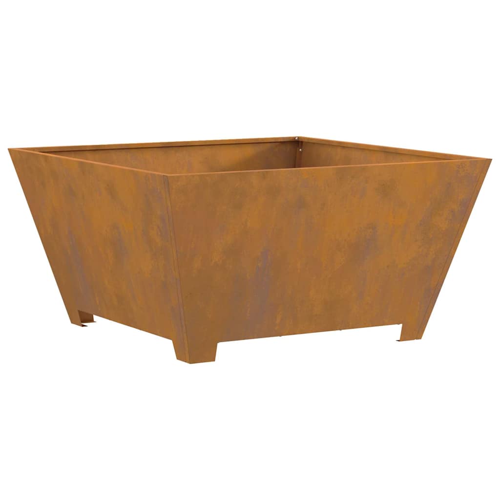 Fire Pit Castanho 80 x 80 x 40 cm Aço