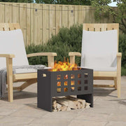 Fire Pit Preto 50 x 30 x 40 cm Aço