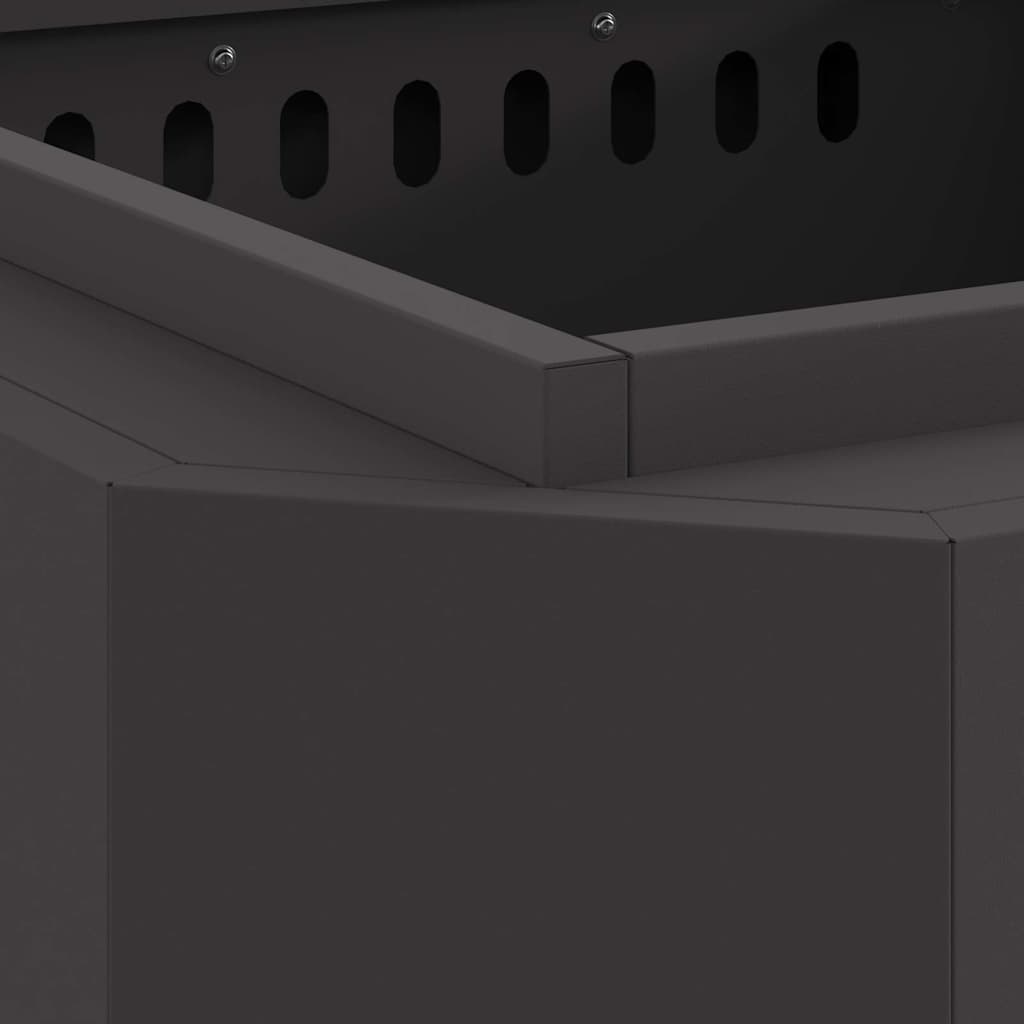 Fogueira Sem Fumaça Preto 58 x 58 x 51 cm Aço laminado a frio