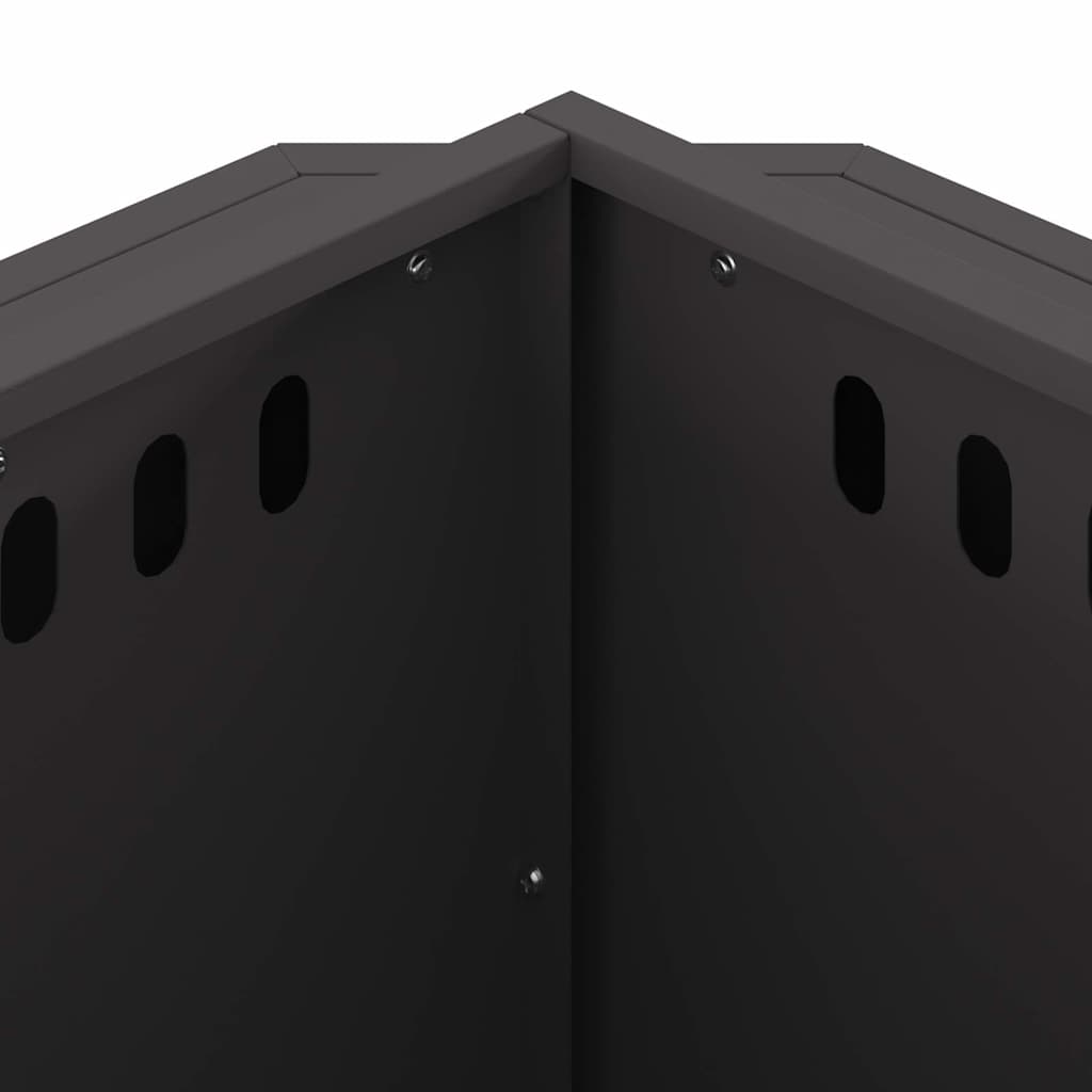 Fogueira Sem Fumaça Preto 58 x 58 x 51 cm Aço laminado a frio