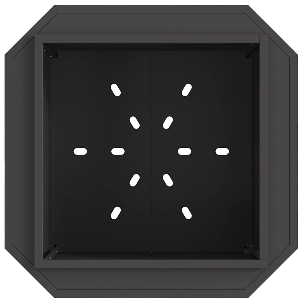 Fogueira Sem Fumaça Preto 58 x 58 x 51 cm Aço laminado a frio