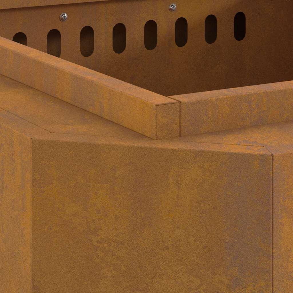 Fogueira Sem Fumaça Castanho 58 x 58 x 51 cm Aço