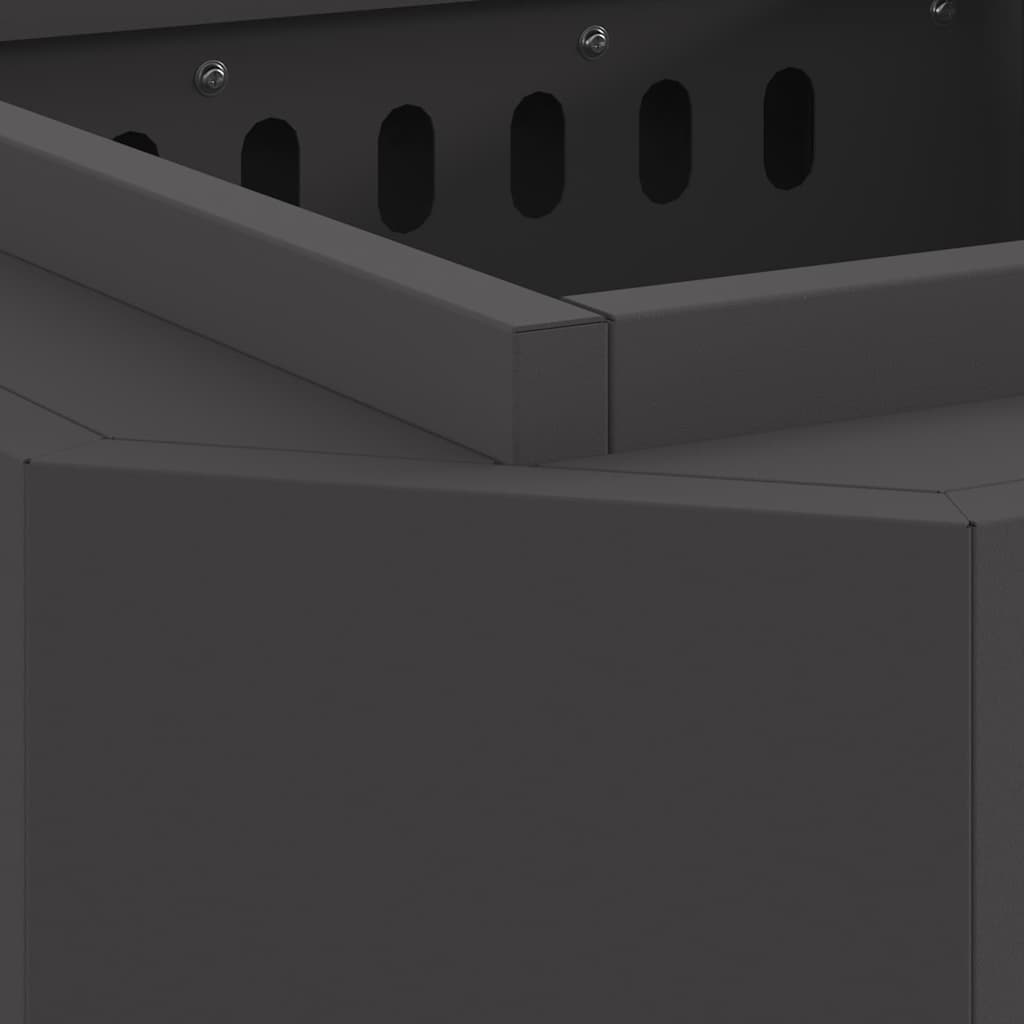 Fogueira Sem Fumaça Preto 48 x 48 x 51 cm Aço