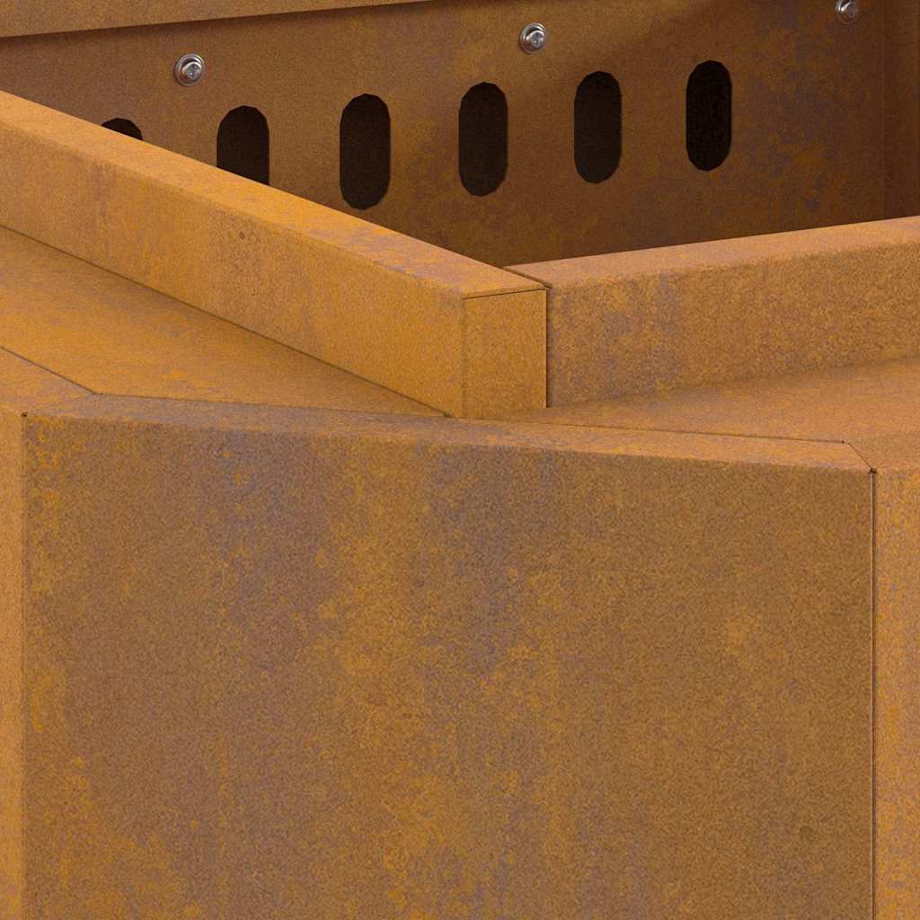 Fogueira Sem Fumaça Castanho 48 x 48 x 51 cm Aço