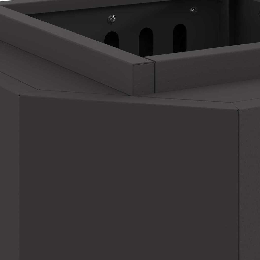 Fogueira Sem Fumaça Preto 38 x 38 x 51 cm Aço