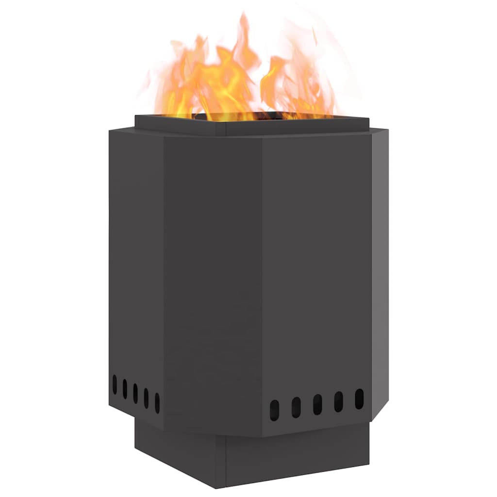 Fogueira Sem Fumaça Preto 38 x 38 x 51 cm Aço