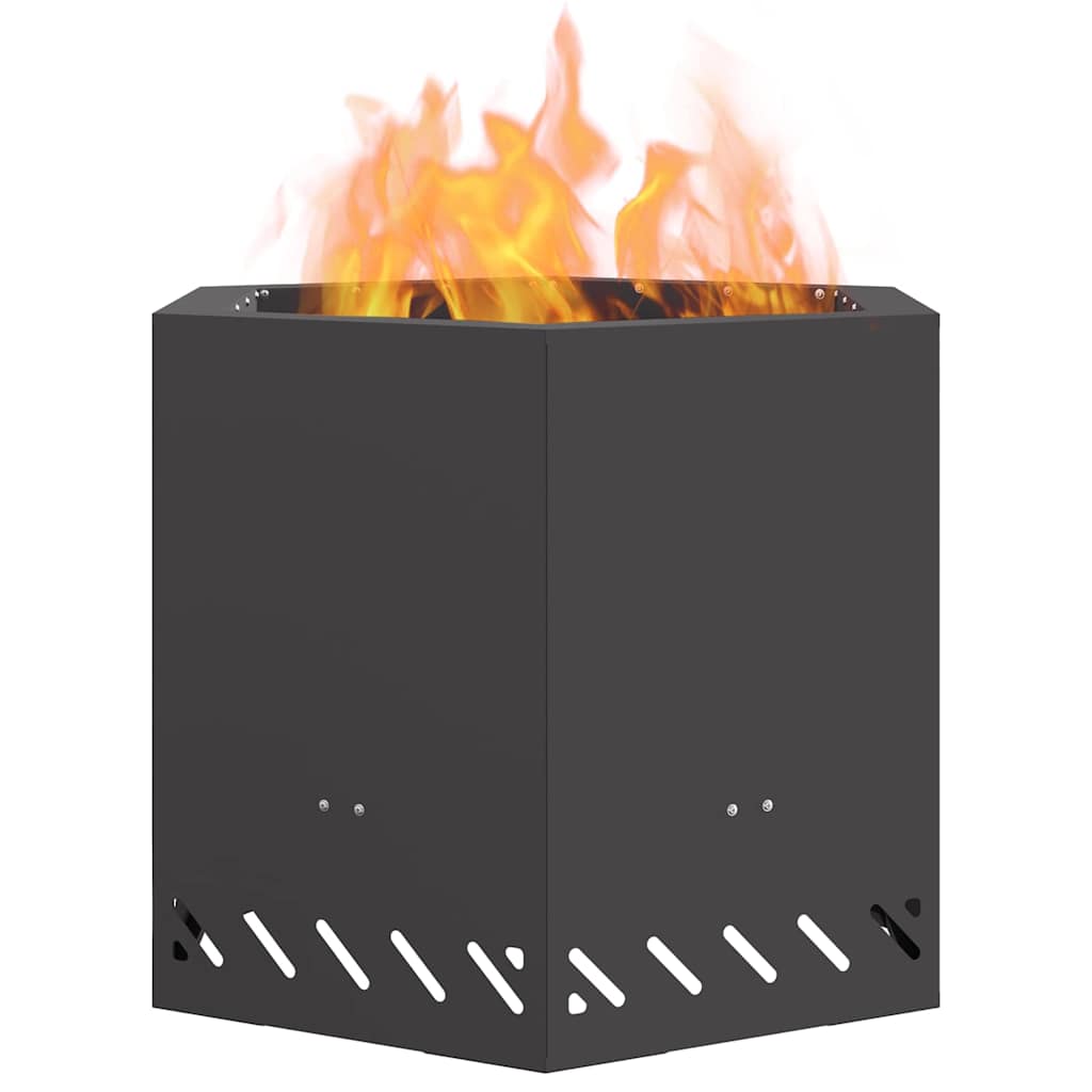 Fogueira Sem Fumaça Preto 58 x 58 x 51 cm Aço