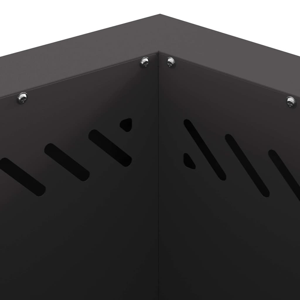 Fogueira Sem Fumaça Preto 48 x 48 x 51 cm Aço