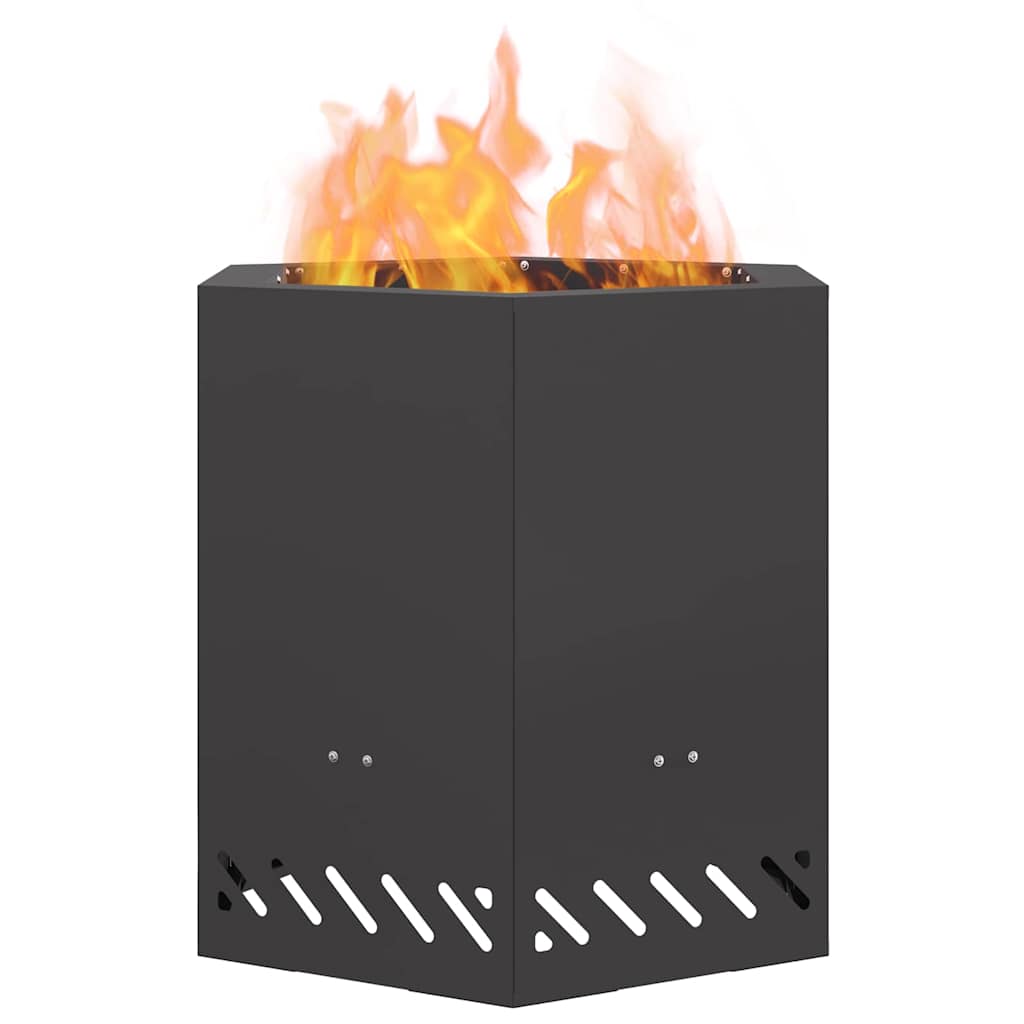 Fogueira Sem Fumaça Preto 48 x 48 x 51 cm Aço