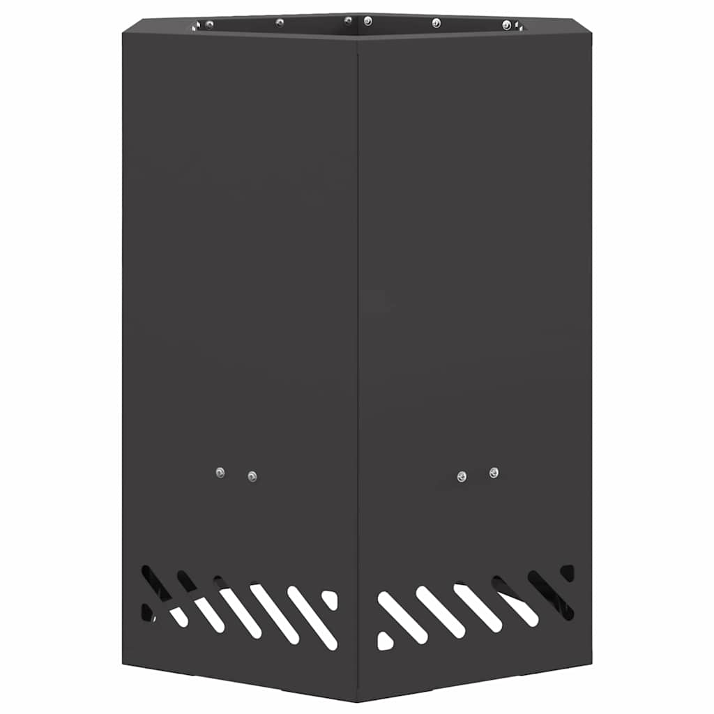 Fogueira Sem Fumaça Preto 38 x 38 x 51 cm Aço