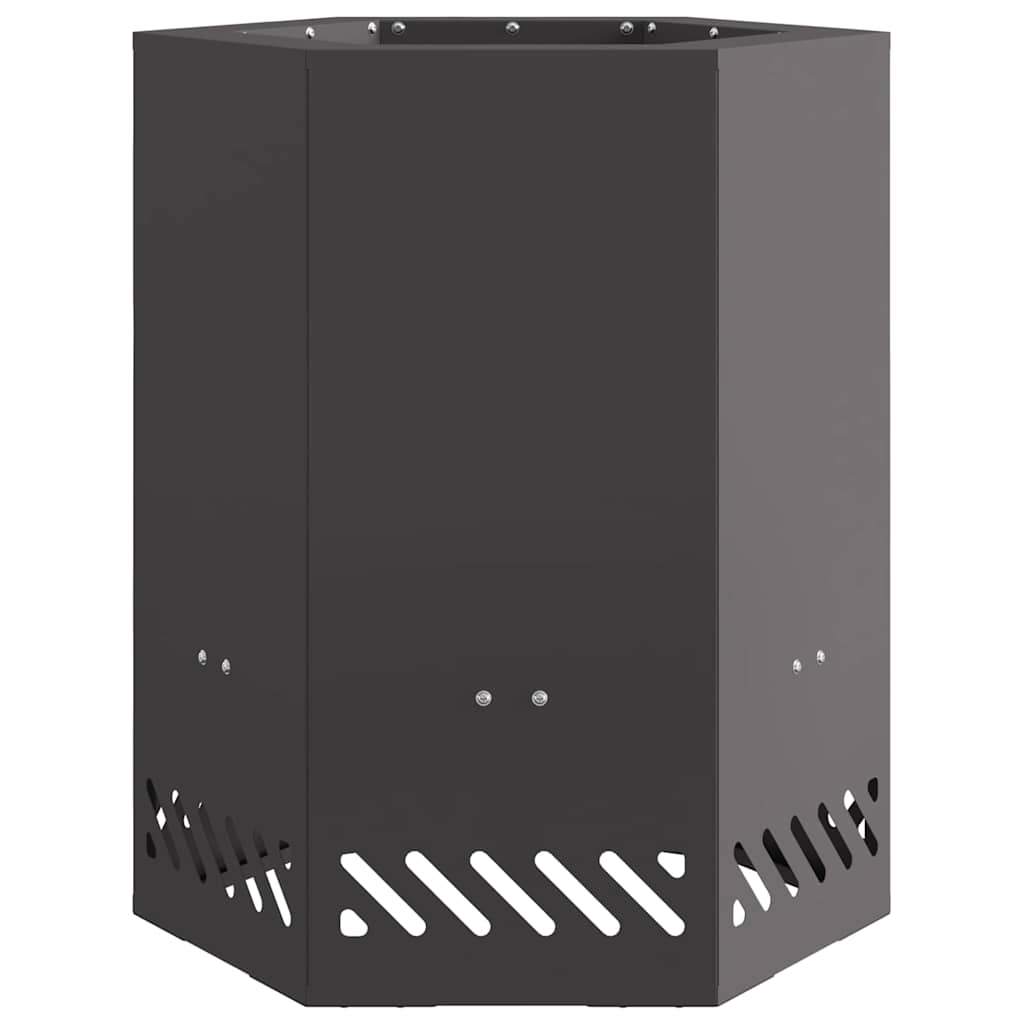 Fogueira Sem Fumaça Preto 38 x 38 x 51 cm Aço