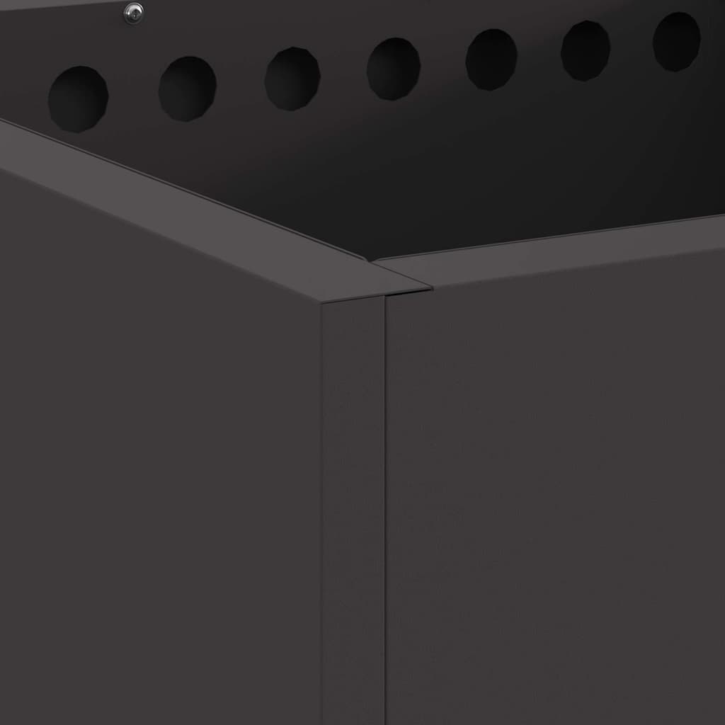 Fogueira Sem Fumaça Preto 48 x 48 x 50 cm Aço