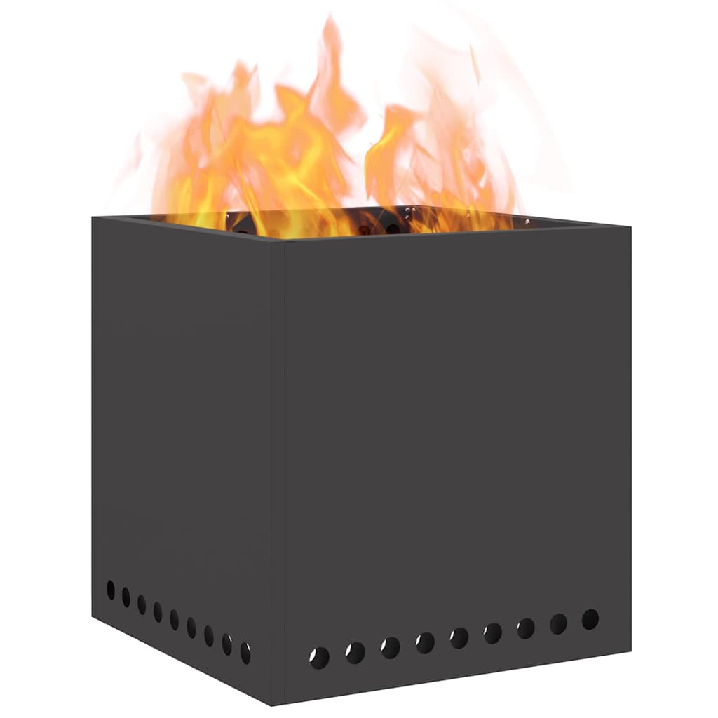 Fogueira Sem Fumaça Preto 48 x 48 x 50 cm Aço