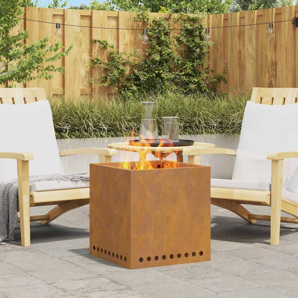 Fogueira Sem Fumaça Castanho 48 x 48 x 50 cm Aço