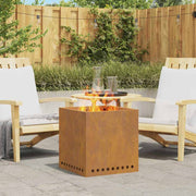 Fogueira Sem Fumaça Castanho 48 x 48 x 50 cm Aço